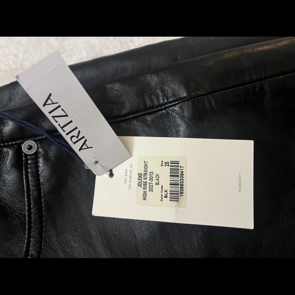 Aritzia Black Leather Pants